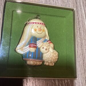 Hallmark Tree‎ Trimmer Collection Shepherd With Sheep Ornament